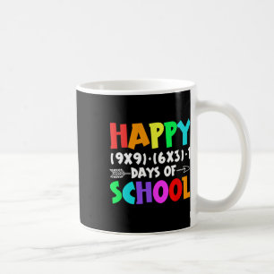 Caneca De Café Feliz 100 Dias De Professores De Fórmula De Matemá