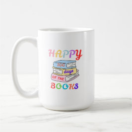 CANECA DE CAFÉ FELIZ 100 DIAS DOS PRIMEIROS DIAS DE AULA DO LIVRO