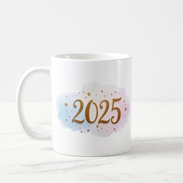 Caneca De Café Feliz 2025 (Esquerda)