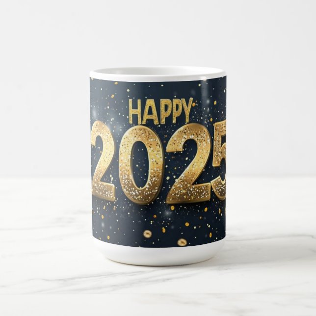 Caneca De Café Feliz 2025 Mug (Centro)
