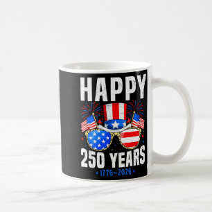Caneca De Café Feliz 250 Anos 1776 2026 Aniversário Para Homens M