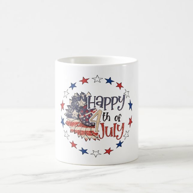 Caneca de café Feliz 4 de Julho (Centro)