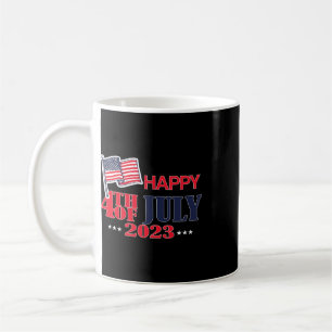Caneca De Café Feliz 4 de Julho América Feliz Dia da Independênci
