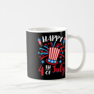 Caneca De Café Feliz 4 De Julho Patriótico Americano Bandeira Men
