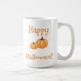 Caneca De Café Feliz abóbora de Halloween-