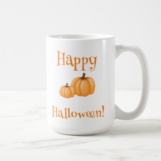 Caneca De Café Feliz abóbora de Halloween- (Direita)