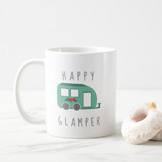 Caneca De Café Feliz acampamento de mulheres no RV