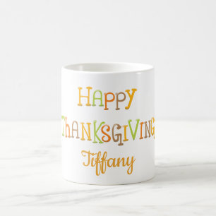Caneca De Café Feliz Ação de Graças