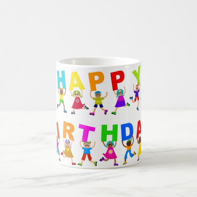 Caneca De Café Feliz aniversario (Centro)