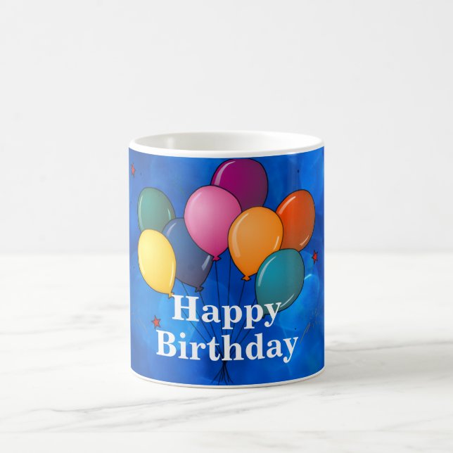 Caneca De Café Feliz Aniversário  (Centro)
