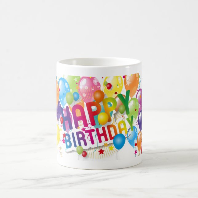 Caneca De Café Feliz aniversário (Centro)