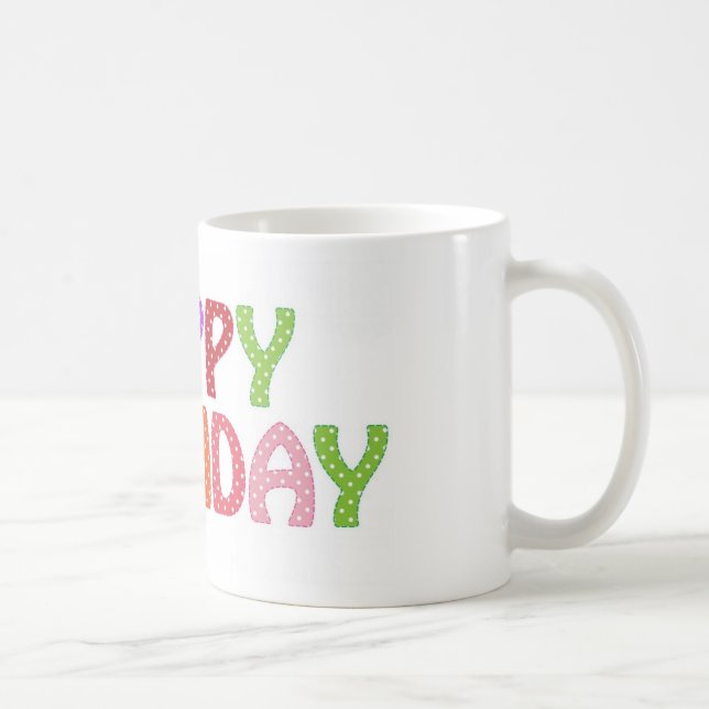 Caneca De Café Feliz aniversário (Direita)