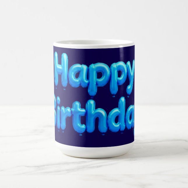 CANECA DE CAFÉ FELIZ ANIVERSÁRIO (Centro)