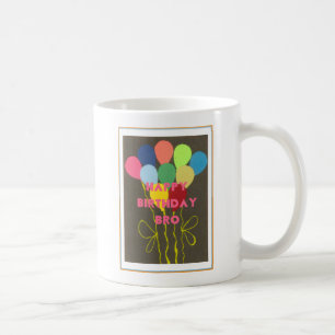 Caneca De Café Feliz Aniversário Bro Art Impressão