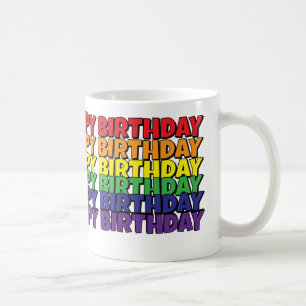 CANECA DE CAFÉ FELIZ ANIVERSÁRIO CAFÉ MUG