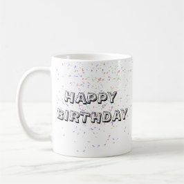Caneca De Café "Feliz Aniversário Celebrando Mug"