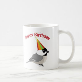 Caneca De Café Feliz Aniversário Chickadee