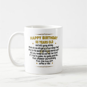 Caneca De Café Feliz aniversário de 60 anos