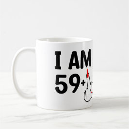 Caneca De Café Feliz aniversário de 60 anos, tenho 59 anos