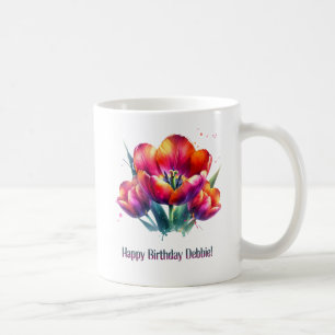 Caneca De Café Feliz aniversário Debbie