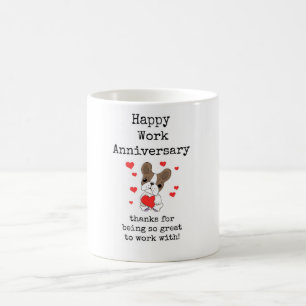 Caneca De Café Feliz Aniversário do Trabalho, Bonitinho Puppy Mug