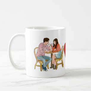 Caneca De Café "Feliz Aniversário" Foto do Casal
