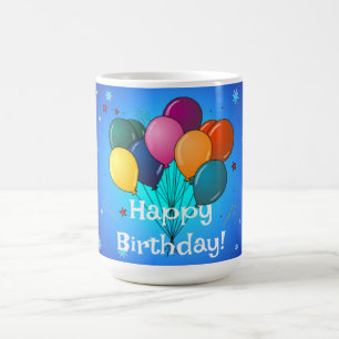 Caneca De Café Feliz Aniversário... hora de celebrar!