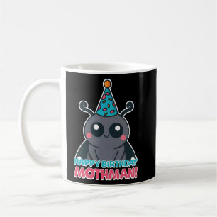 Caneca De Café Feliz aniversário, mãe! Cartoon Mothman