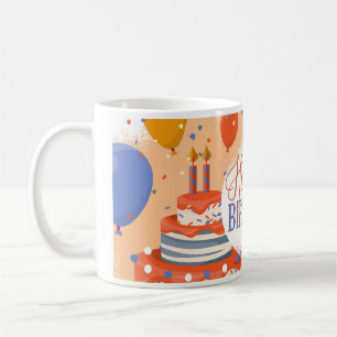 Caneca De Café Feliz Aniversário Mug