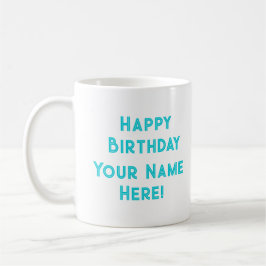 Caneca De Café Feliz Aniversário Mug (Coruja)