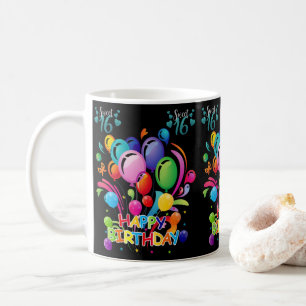 Caneca De Café Feliz Aniversário Mug Doce Dezesseis