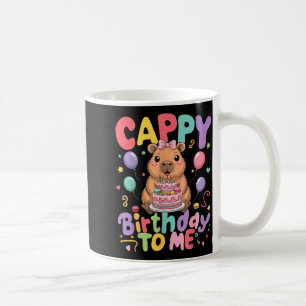 Caneca De Café Feliz Aniversário Para Mim Capivara Fofa de Aniver