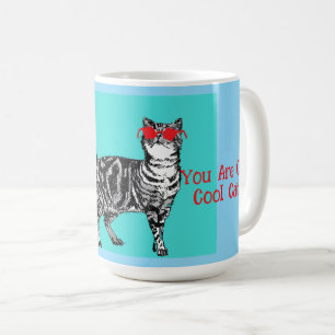 Caneca De Café Feliz Aniversário Seu Legal Tabby Cat Mens Marido