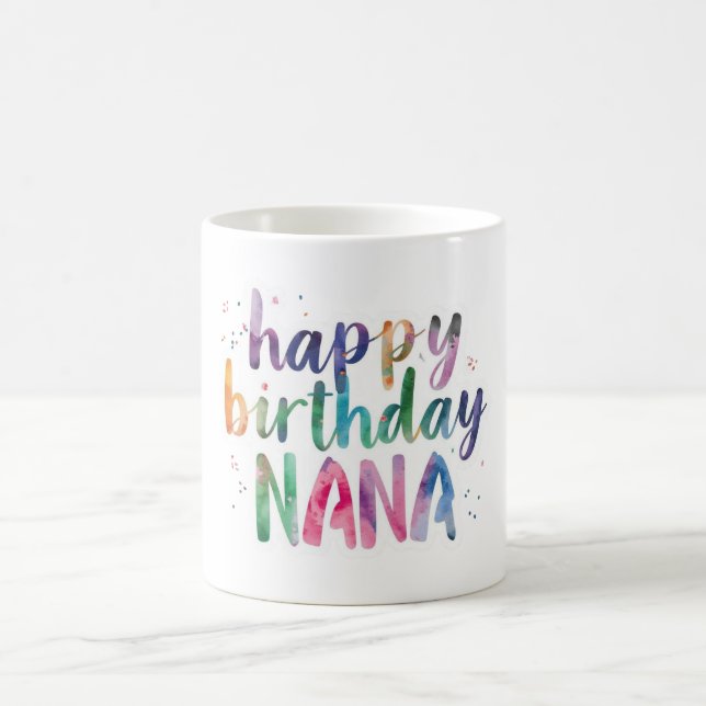 Caneca De Café Feliz Aniversário Vovó (Centro)