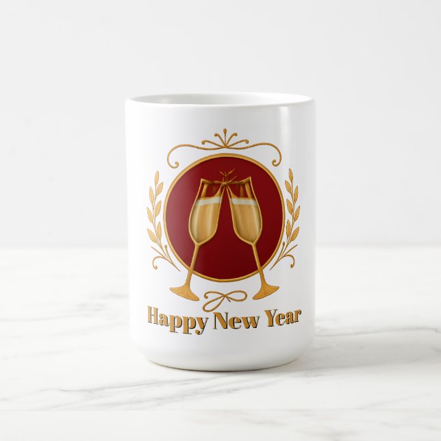 Caneca de Café - Feliz Ano Novo (Centro)