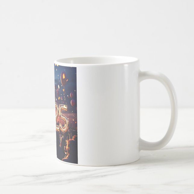 Caneca De Café feliz ano novo 2025 (Direita)