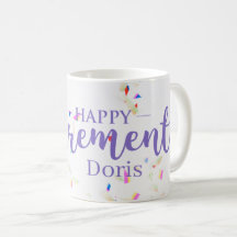Feliz Aposentamento Confetti Mug