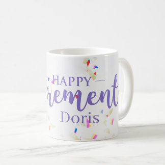 Caneca De Café Feliz Aposentamento Confetti Mug