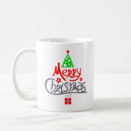 Caneca De Café Feliz Árvores de Natal com Presente