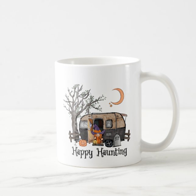 Caneca De Café Feliz assombro | Halloween Camper | Bruxa Spooky (Direita)