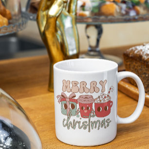 Caneca De Café Feliz Bebendo de Natal