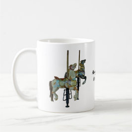 Caneca De Café Feliz bonito, Envolva a Citação de Cavalos Carross