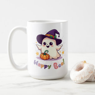 Caneca De Café Feliz Boo Cute Ghost