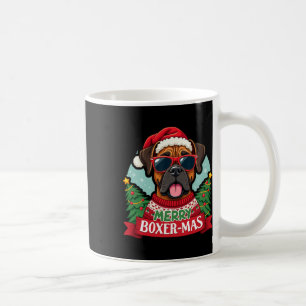Caneca De Café Feliz Boxer-mas Bonito Boxer - Natal