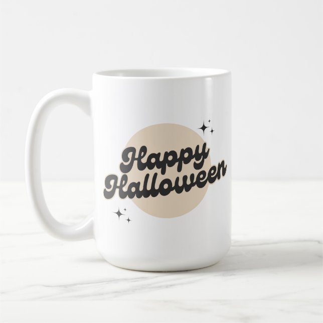 Caneca De Café Feliz Café de Halloween (Esquerda)