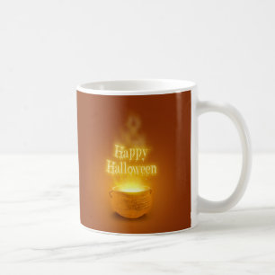 Caneca De Café Feliz Caldron da Bruxa de Halloween