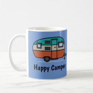 Caneca De Café Feliz Camper, adicione texto, café
