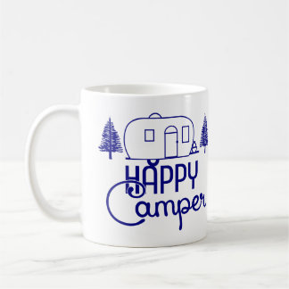 Caneca De Café Feliz Camper Mugs