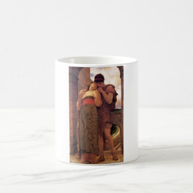 Caneca De Café Feliz Casado (por Frederic Leighton) (Centro)