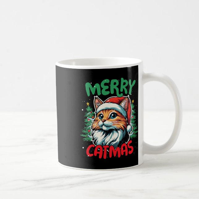 Caneca De Café Feliz Catmas Engraçado Pato de Natal (Direita)